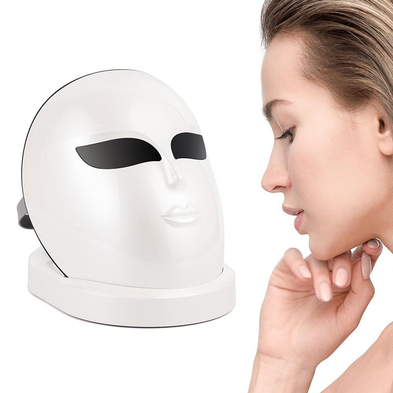 LED -kasvot Mâsk -kevyt terapia 7 väri ihonnuorentamishoito LED LED FOTON Mâsk Kevyt kasvojen ihonhoito ikääntyvä ihon kiristäminen ryppyjä sävyttäen mâsk (kasvot&kaula).