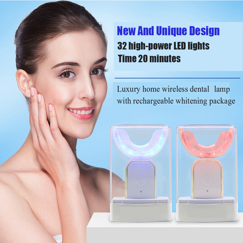 Edistynyt langaton lataus valkaisee Uusi suunnittelun hampaiden valkaisu LED -valo 2022 Lumihampaiden valkaisu Valoinen merkki Smart Ladattava LED -valonsarja OEM -kotikäyttö